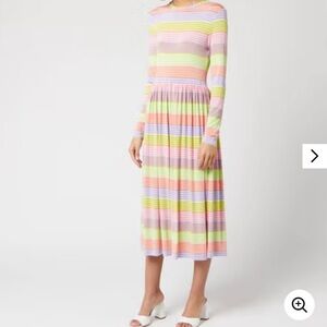 STINE GOYA Pastel Joel Striped Dress